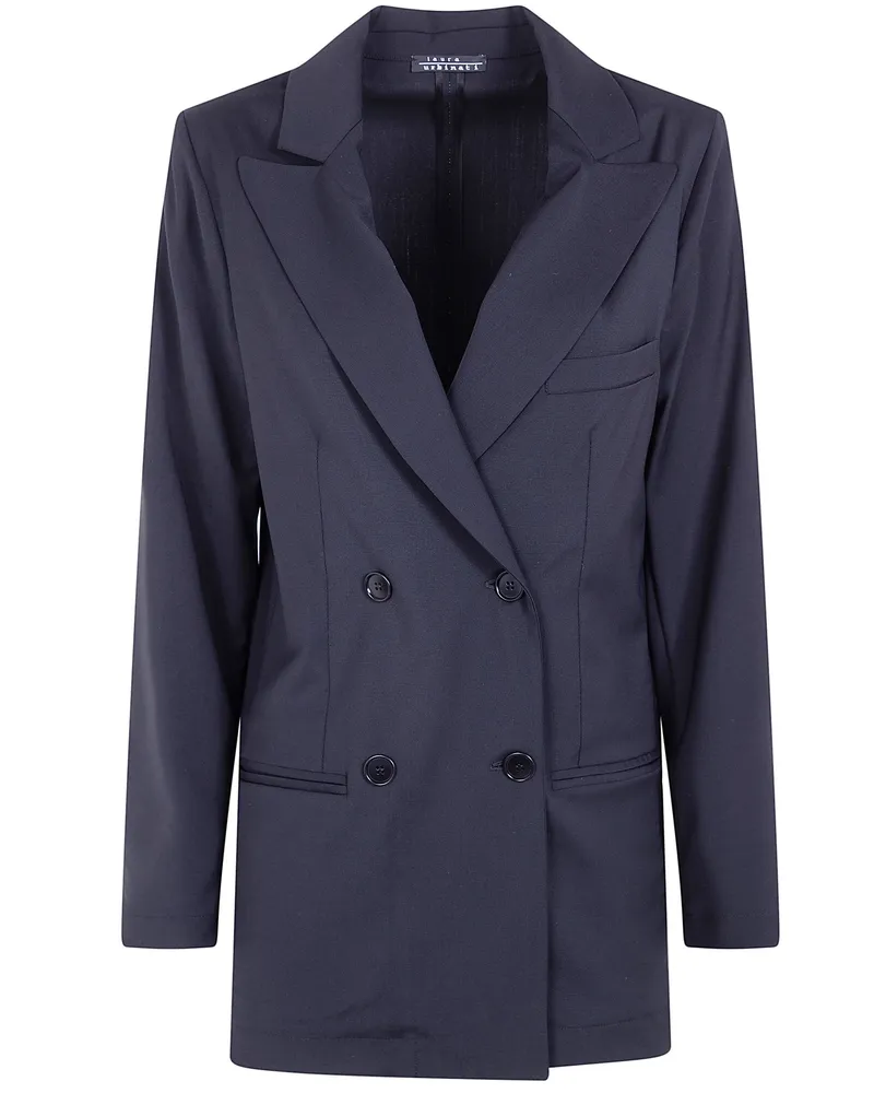 Laura Urbinati Double Breasted Jacket Black