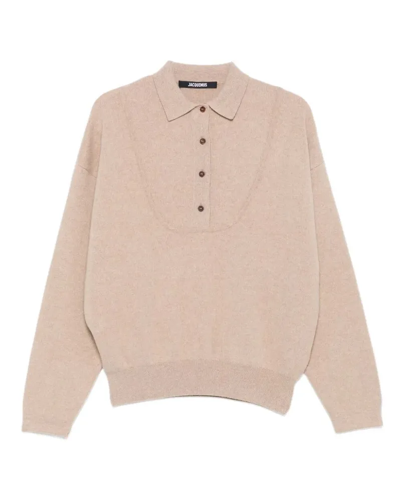 Jacquemus La Maile Vareuse Pallone " Sweater Beige