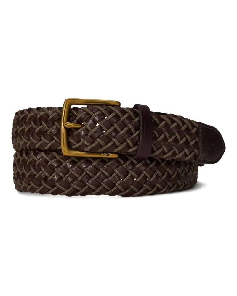 Ralph Lauren Medium Belt "Brd Strch Brown