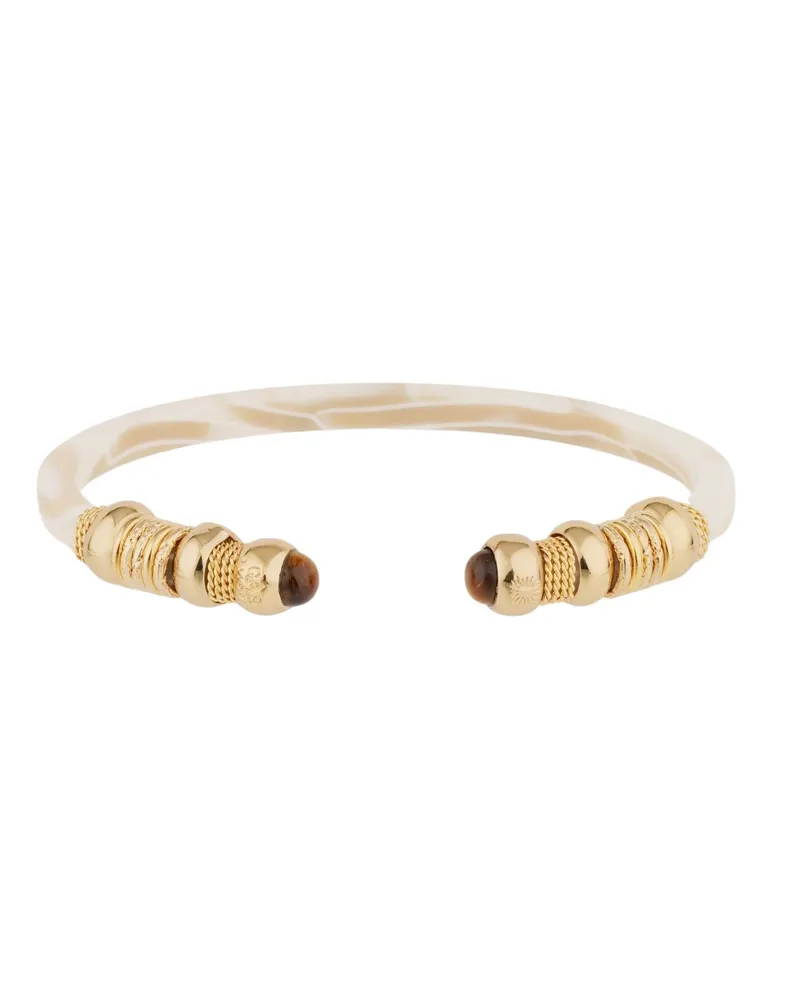 Gas Bijoux Sari Bis" Gold Plated And Acetate Bracelet Metallic