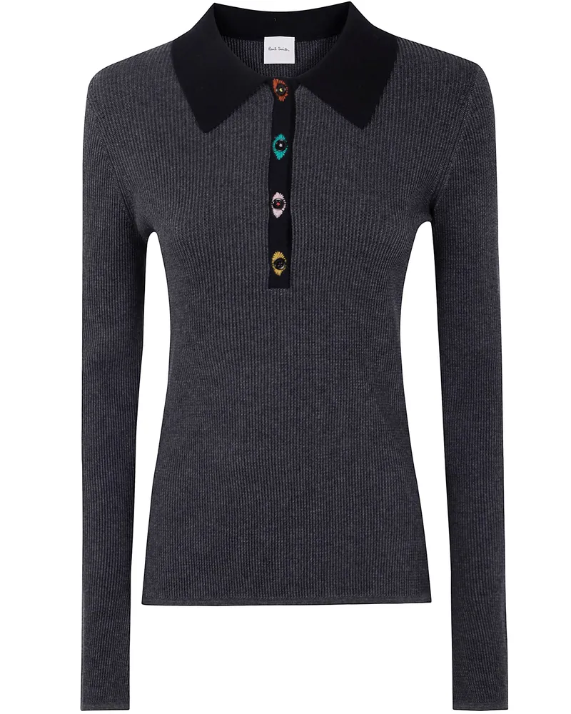 Paul Smith Knitwear Long Sleeves Top Black