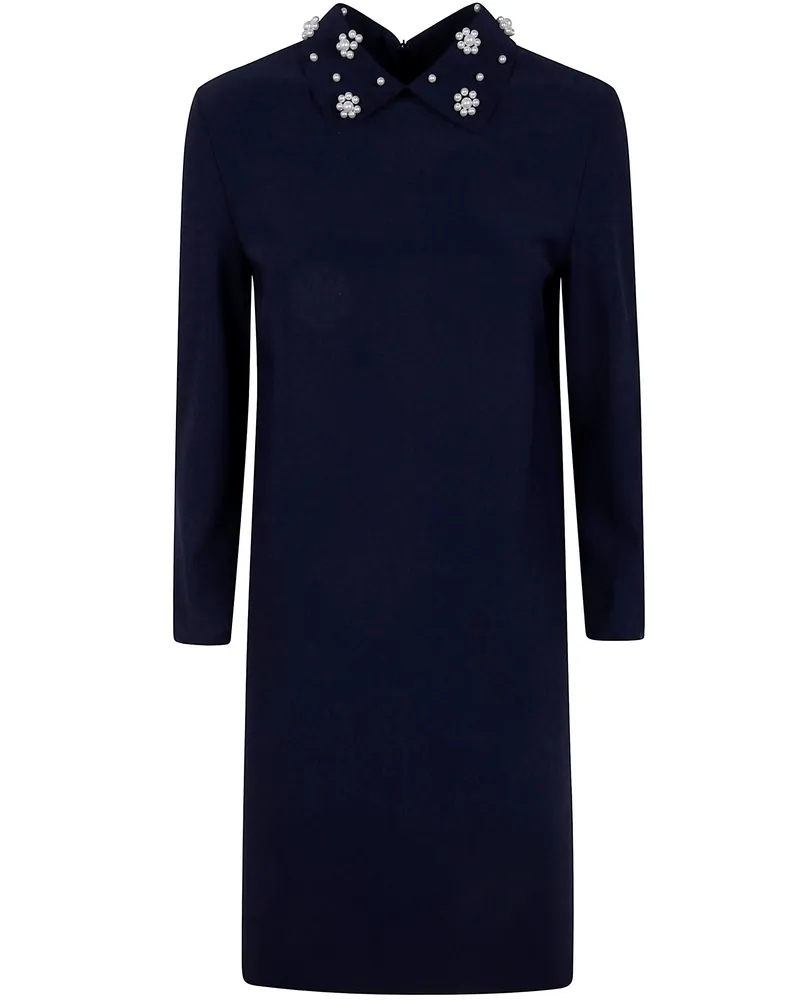 Chiara Boni Dress Short Zip "Leotie Blue