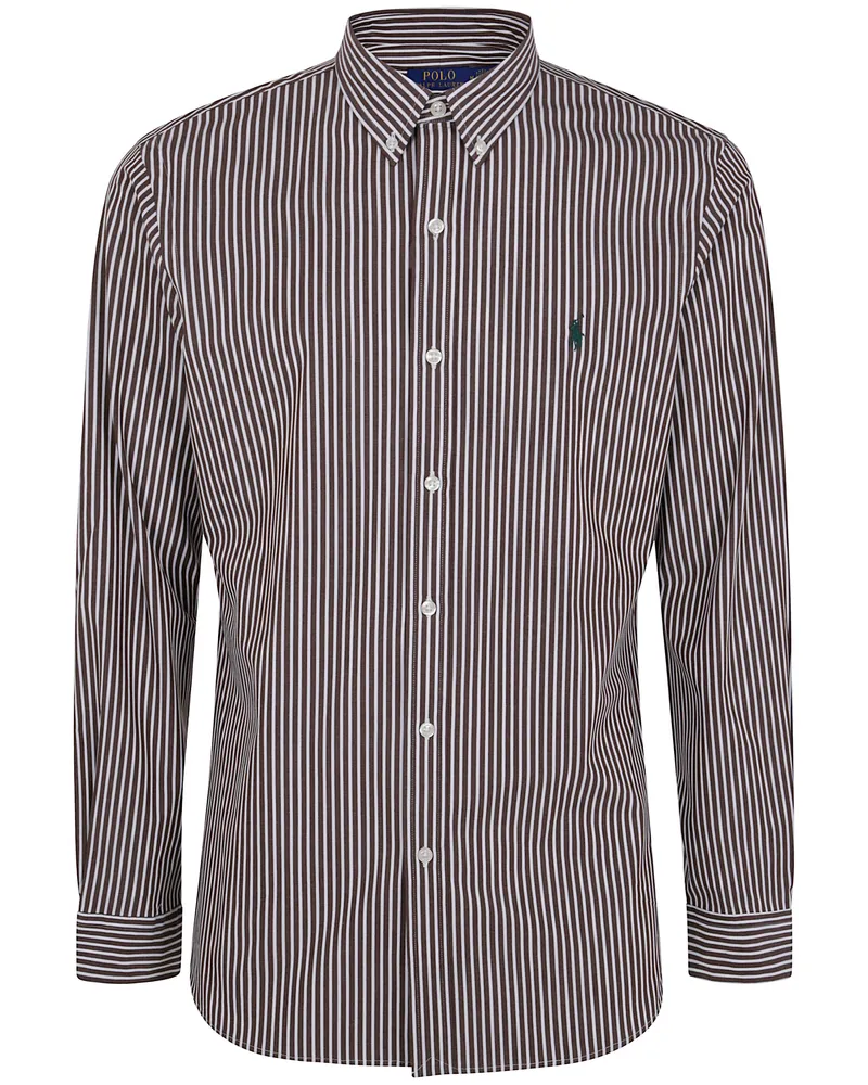 Ralph Lauren Long Sleeve Sport Shirt Brown