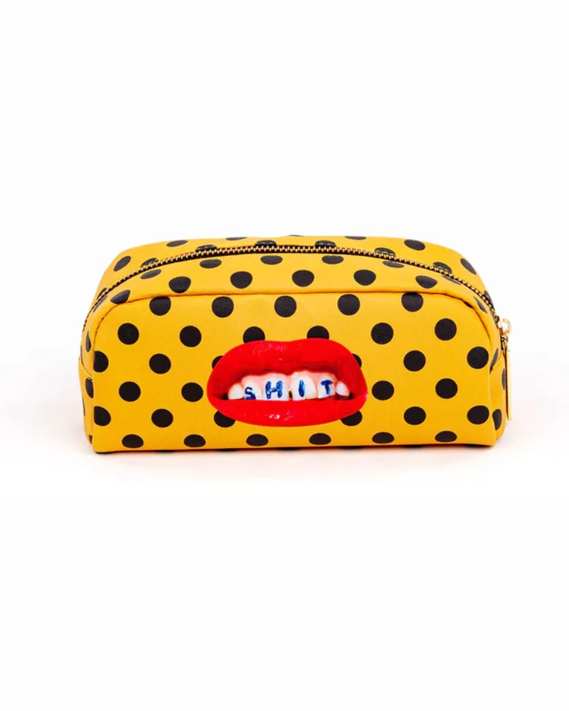 Seletti Toiletpaper" Printed Pouch Cm 20.5 X 7 H 9 Shit Multi