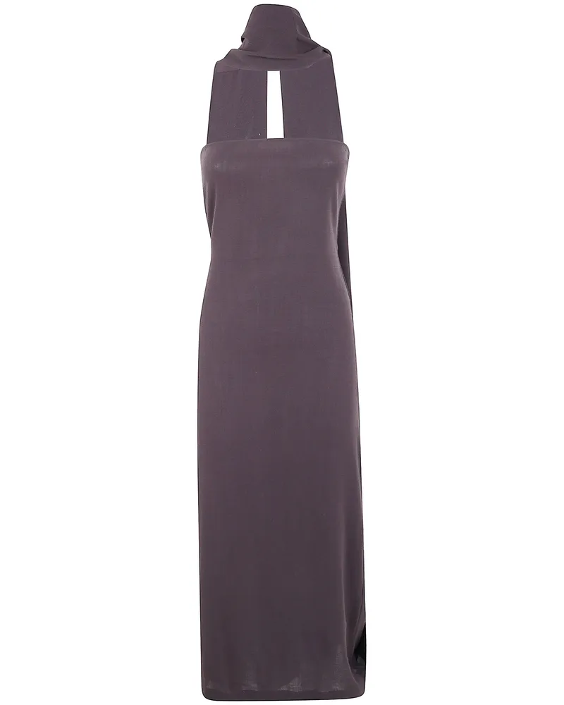 Paloma Wool Alberch" Fitted Long Bandeau Dress Gray