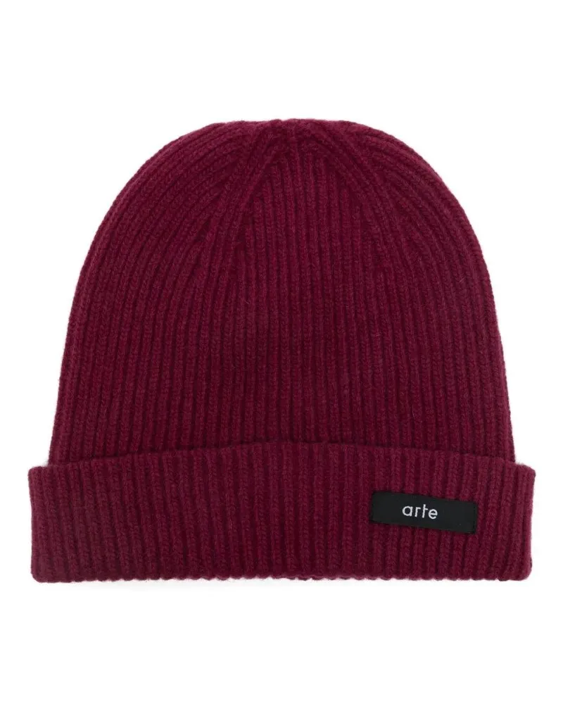Arte Antwerp Label" Beanie Red