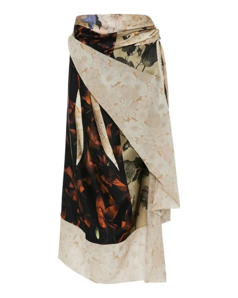 Maison Margiela Midi Skirt Brown