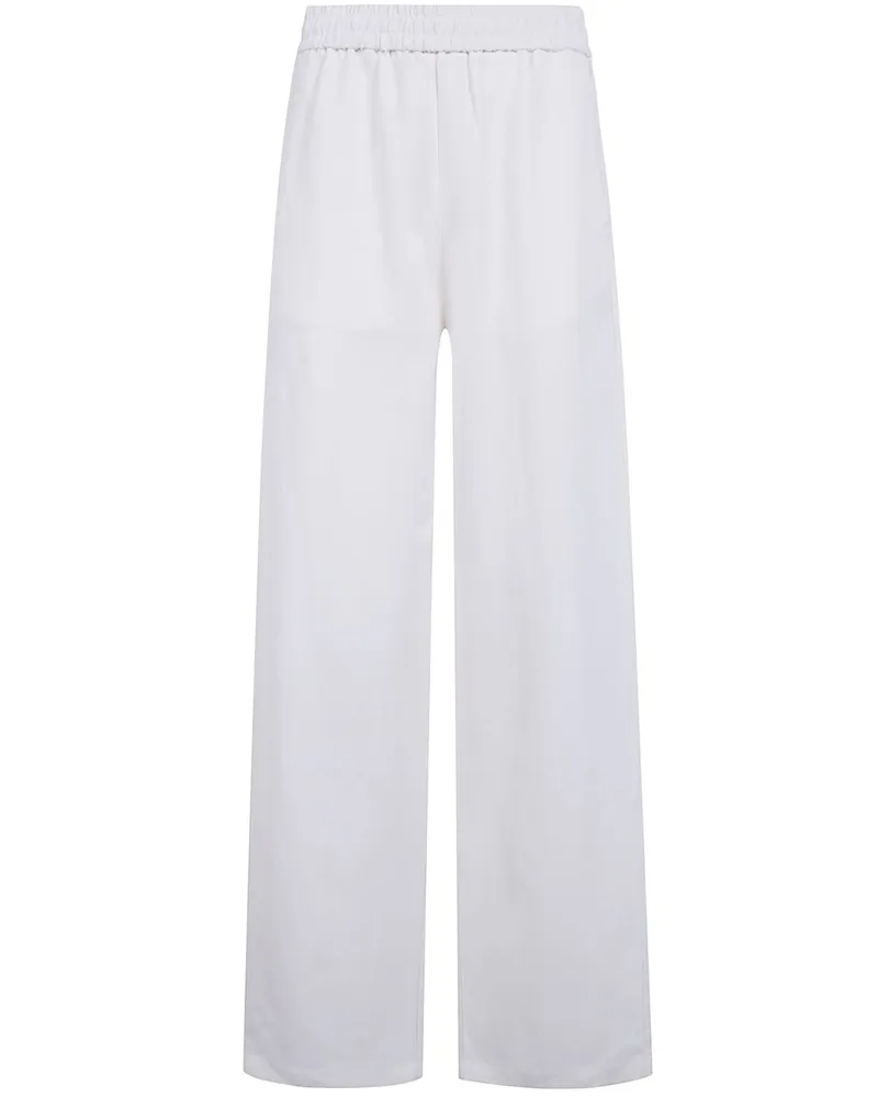 AMI Paris Elasticated Waist Trousers White