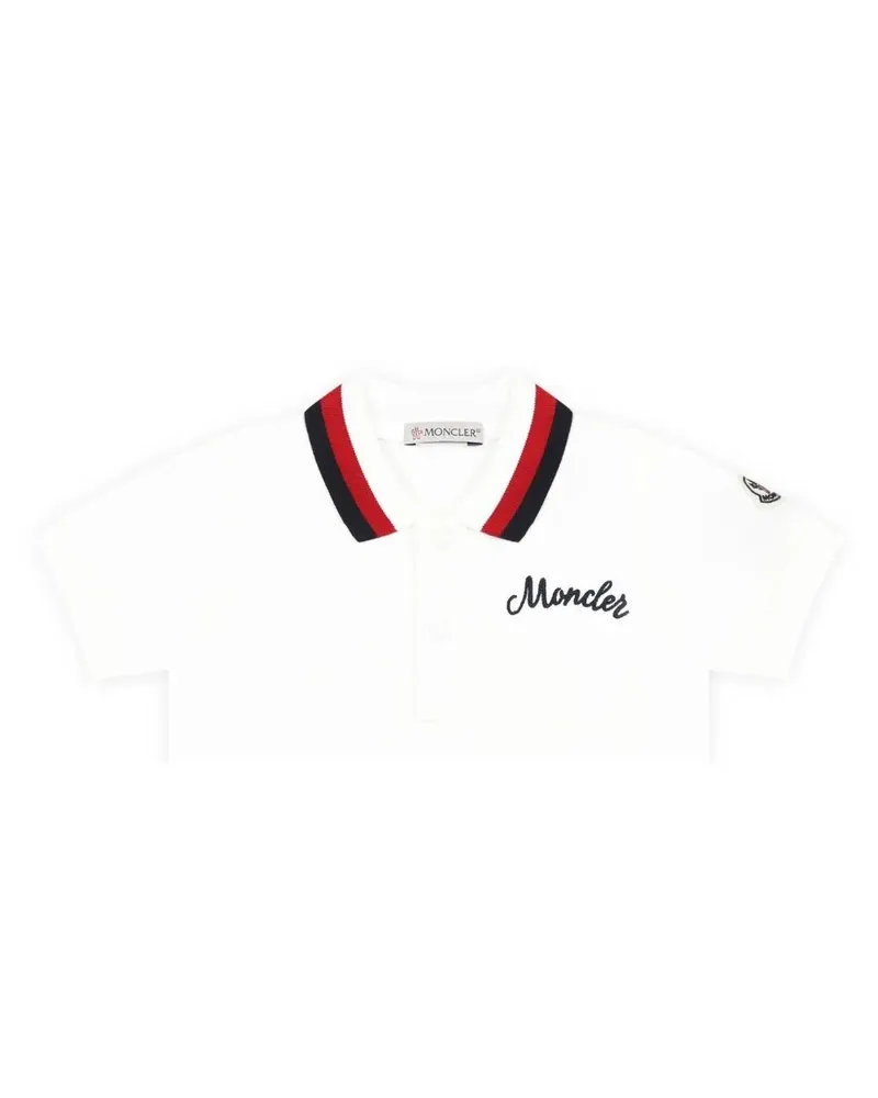 Moncler Short Sleeves Polo Shirt White