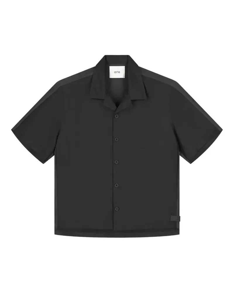 Arte Antwerp Nylon Linnen Shirt Black