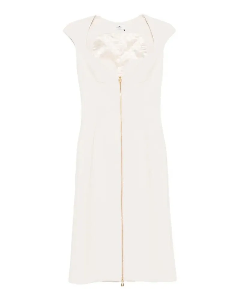 Elisabetta Franchi Midi Dress Beige