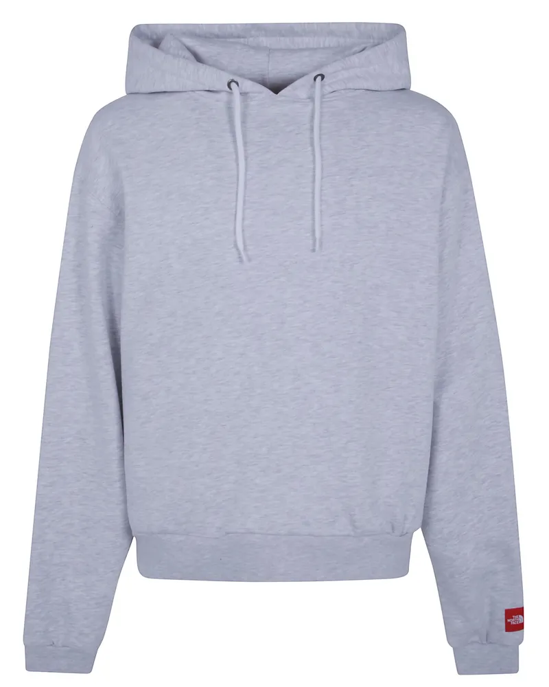 The North Face Hoodie Red Box Gray