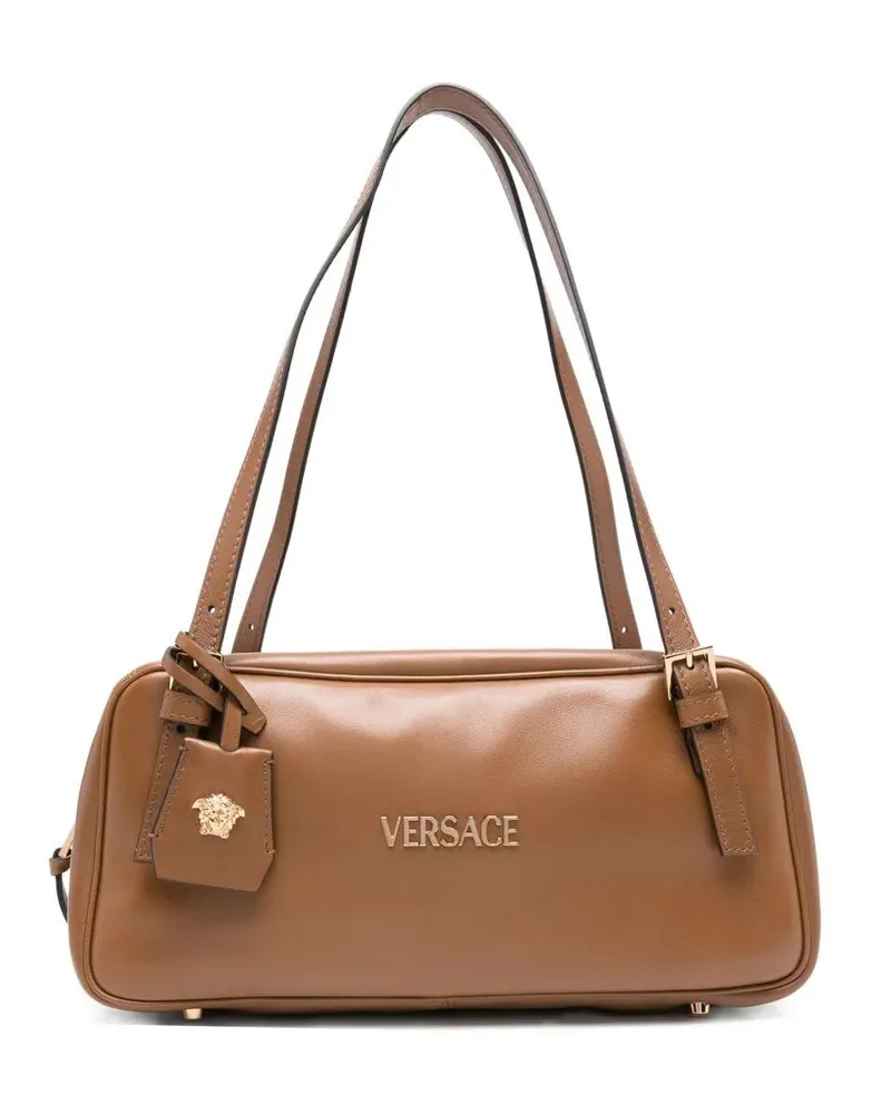 Versace Shoulder Bag Lamb Leather "Versace Brown