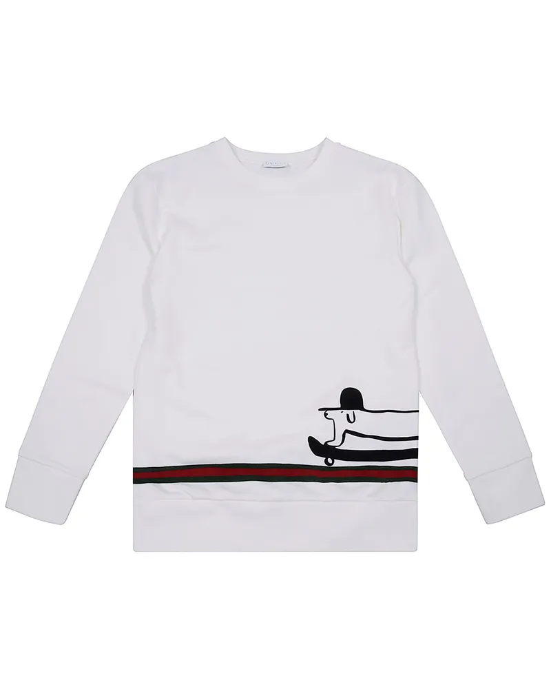Gucci Long Sleeves Sweatshirt White