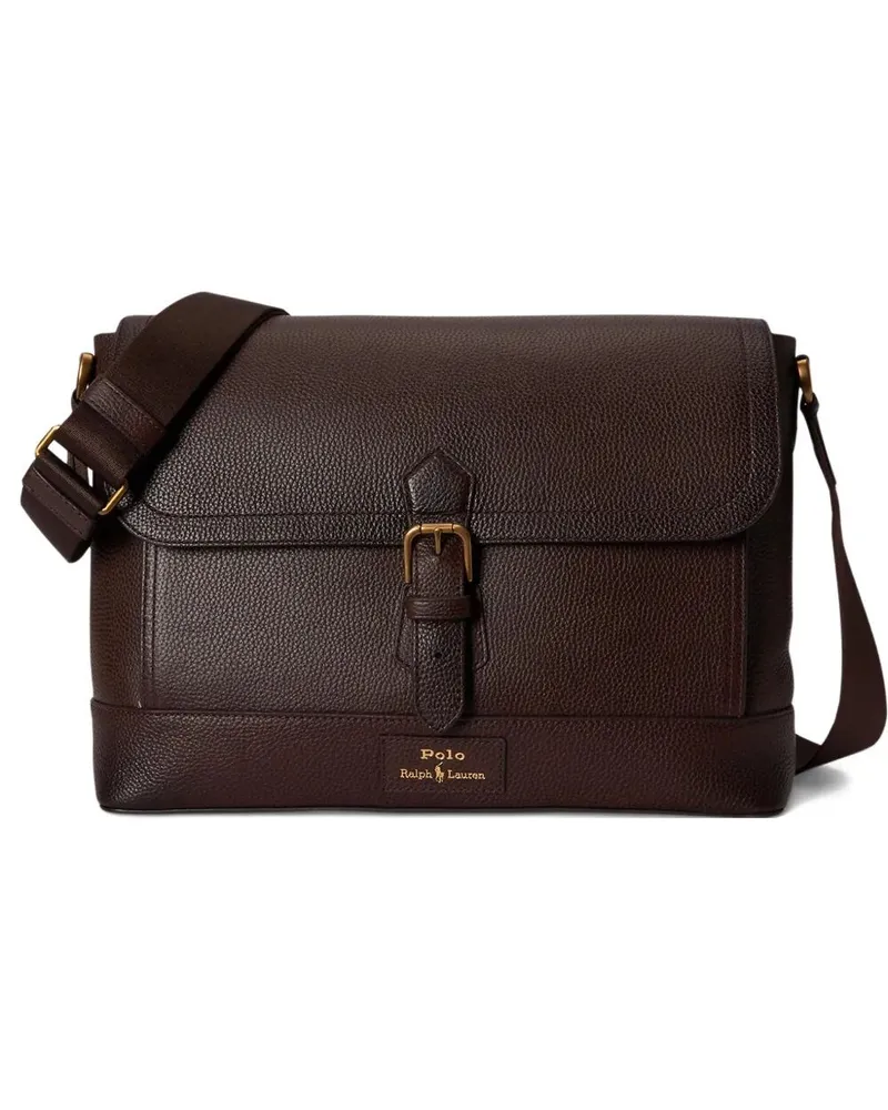 Ralph Lauren Messenger Bag Leather "Large Brown