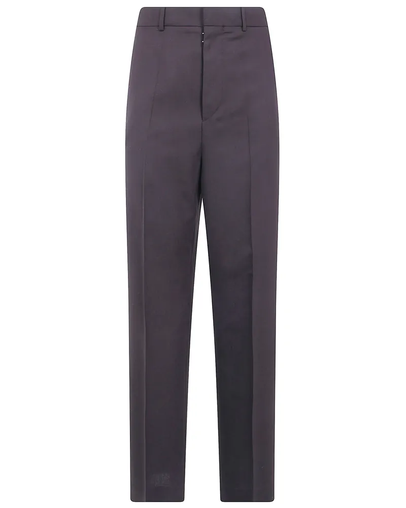 Maison Margiela Tailored Wool Trousers Brown