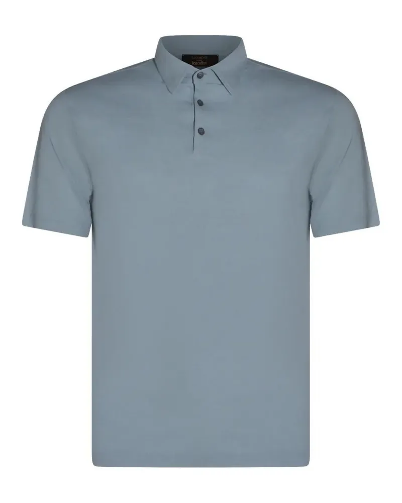 Zanone Short Sleeves Polo Shirt Blue