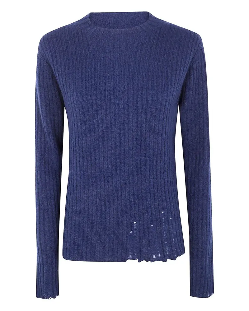 Uma Wang Rib Top' Long Sleeve Blue