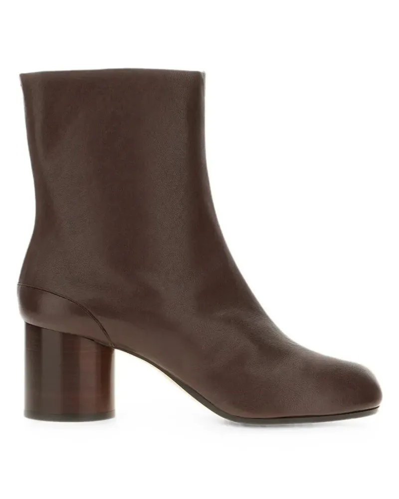Maison Margiela Boots Leather Brown "Tabi" Ankle Boots H60 Brown