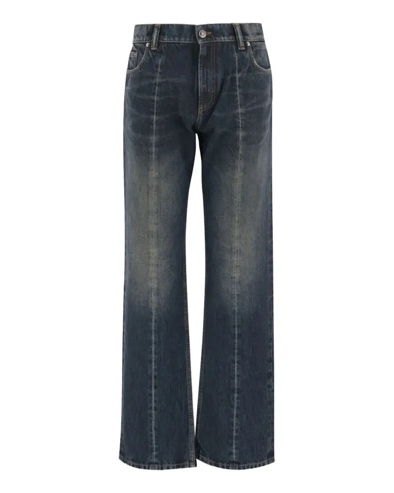 Versace Pant Denim Non Stretch Dirty Wash Blue