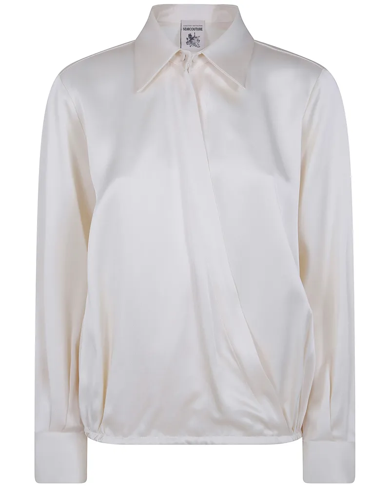 Semicouture Shirt Acetate "Blusa Armanda White