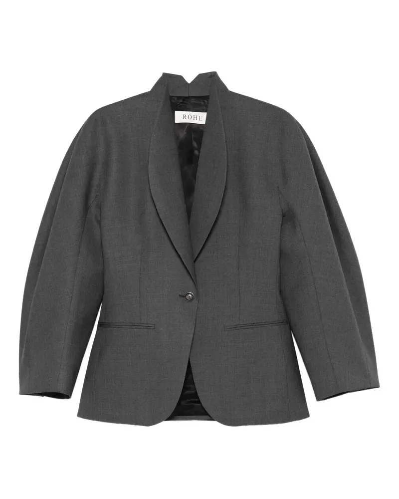 Róhe Balloon Waisted Blazer Gray