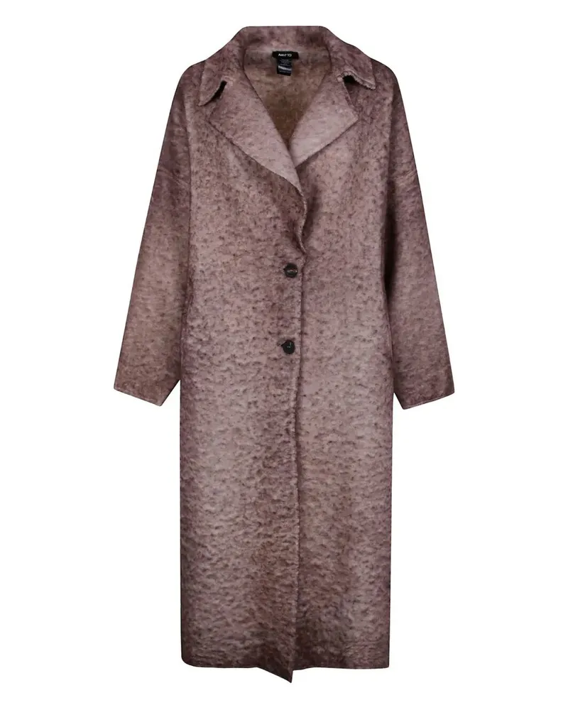 Avant Toi Hand Painted" Alpaca Over Coat Brown