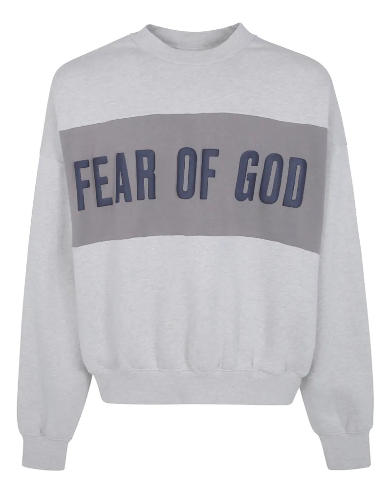 Fear of God Sweatshirt Cropped Relaxed Panelled White