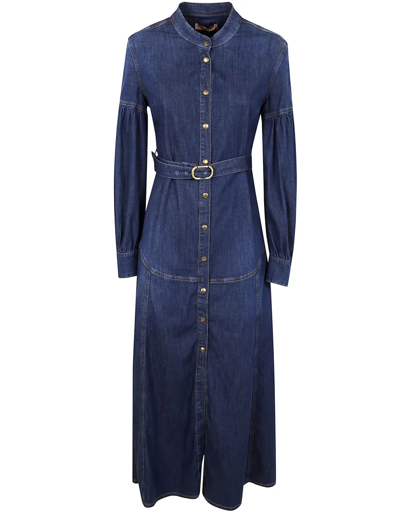 Twin-Set Midi Dress Blue