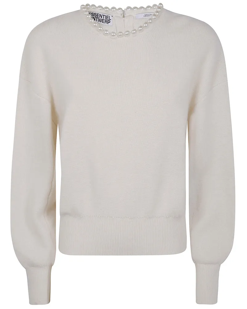 Essentiel Inti' Pullover With Beads White