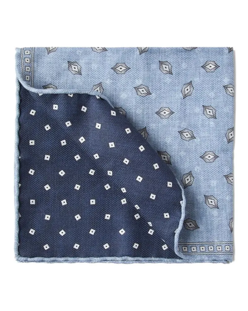 Brunello Cucinelli Pocket Square Gray