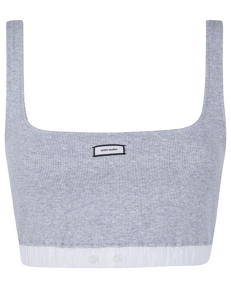 Entire Studios Lounge Bra Gray