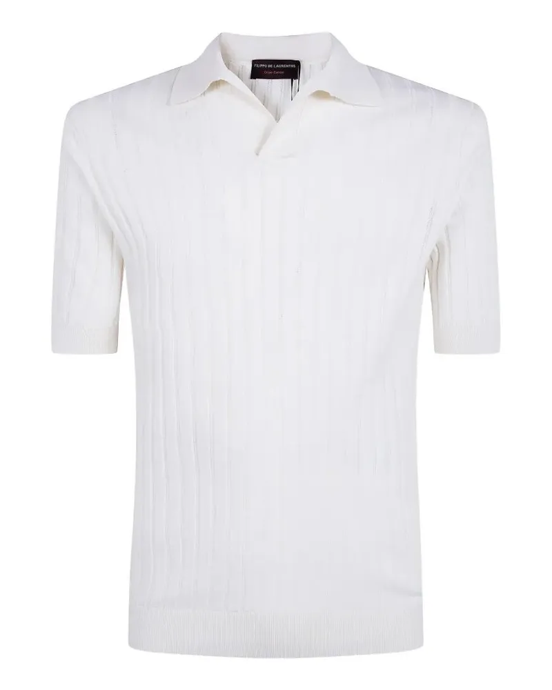 Filippo de Laurentiis Short Sleeves "Skipper" Polo Shirt Gray