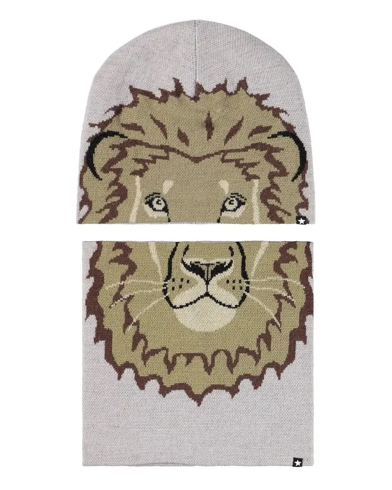 Molo Hat Lion Face "Kleo Gray