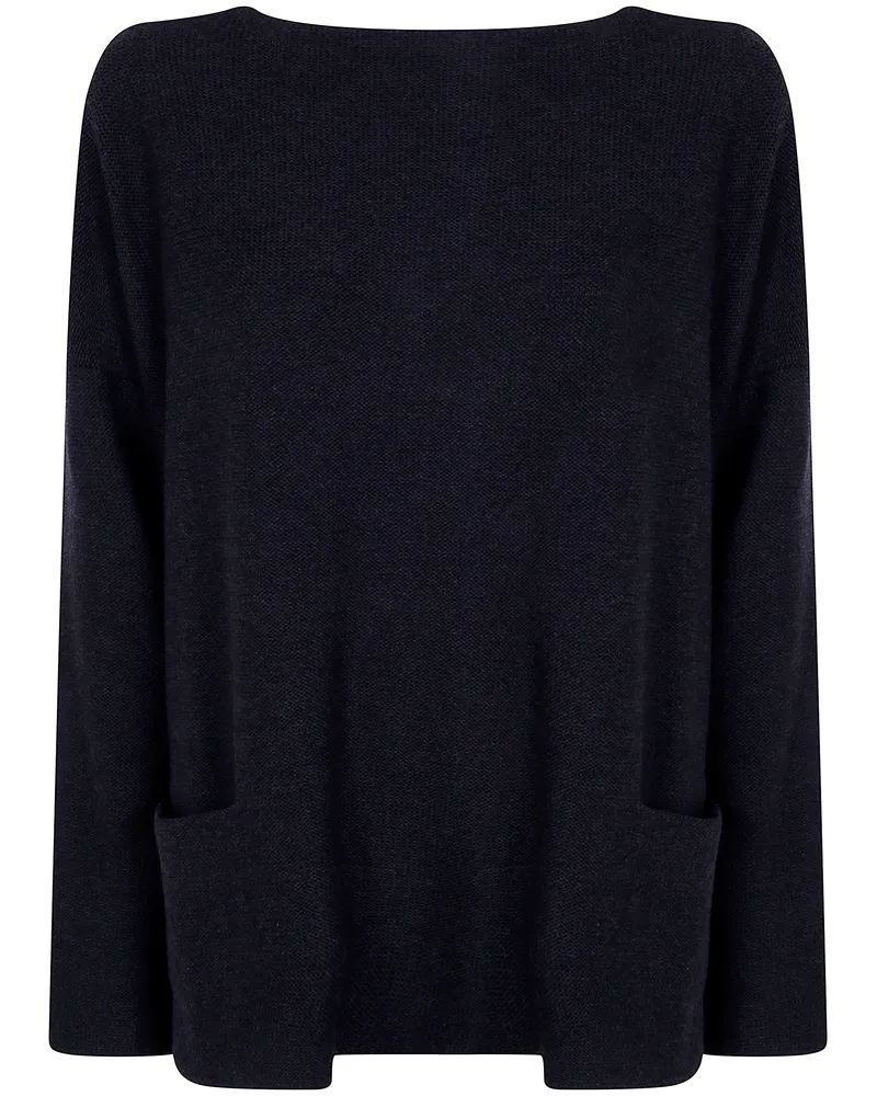 Daniela Gregis Sweater Pocket "5 Pockets Boatneck Gray