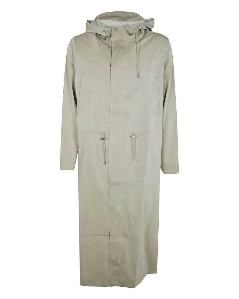 RAINS Bold Long Jacket White