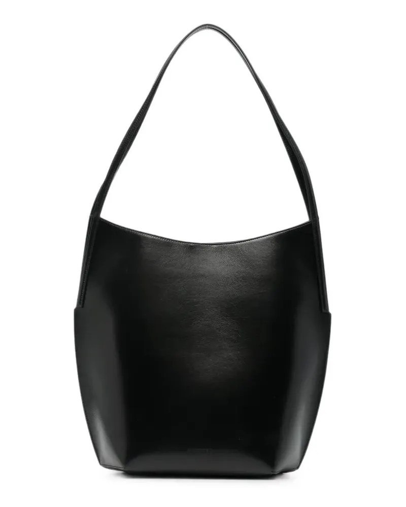 Jil Sander Leather Tote Bag "Kante Black