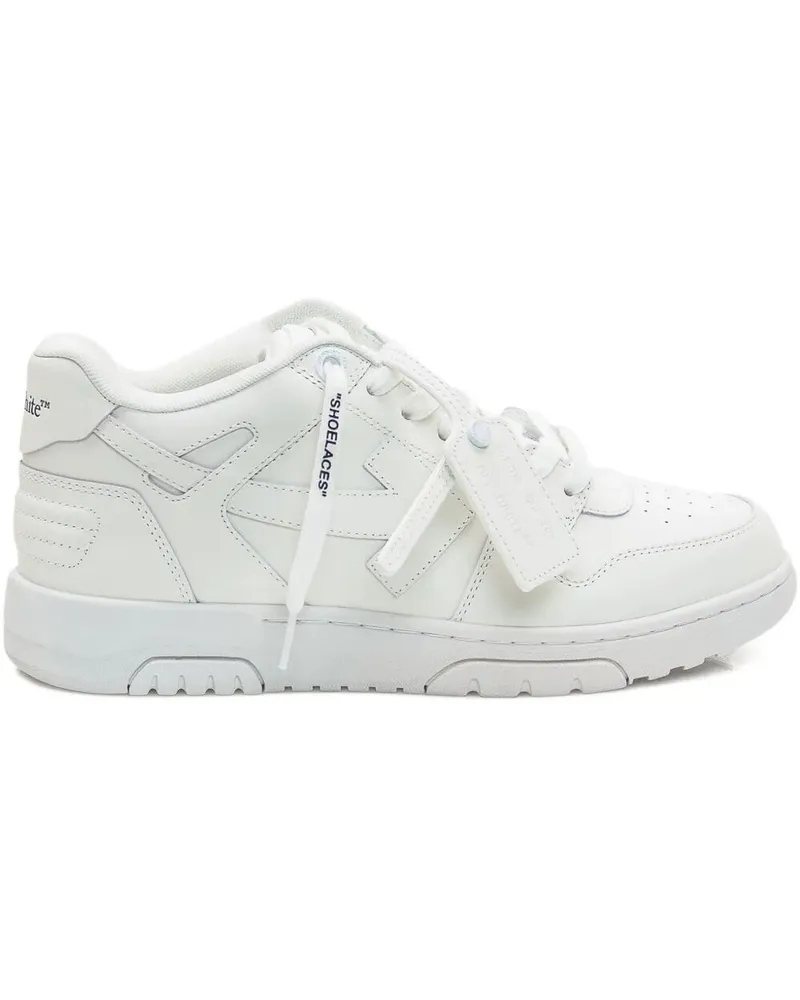 OFF-WHITE M-Out Of Office" Calf Leather Sneakers White