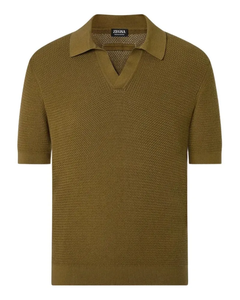 Ermenegildo Zegna Z Lux Leisurewear" Polo Shirt Brown