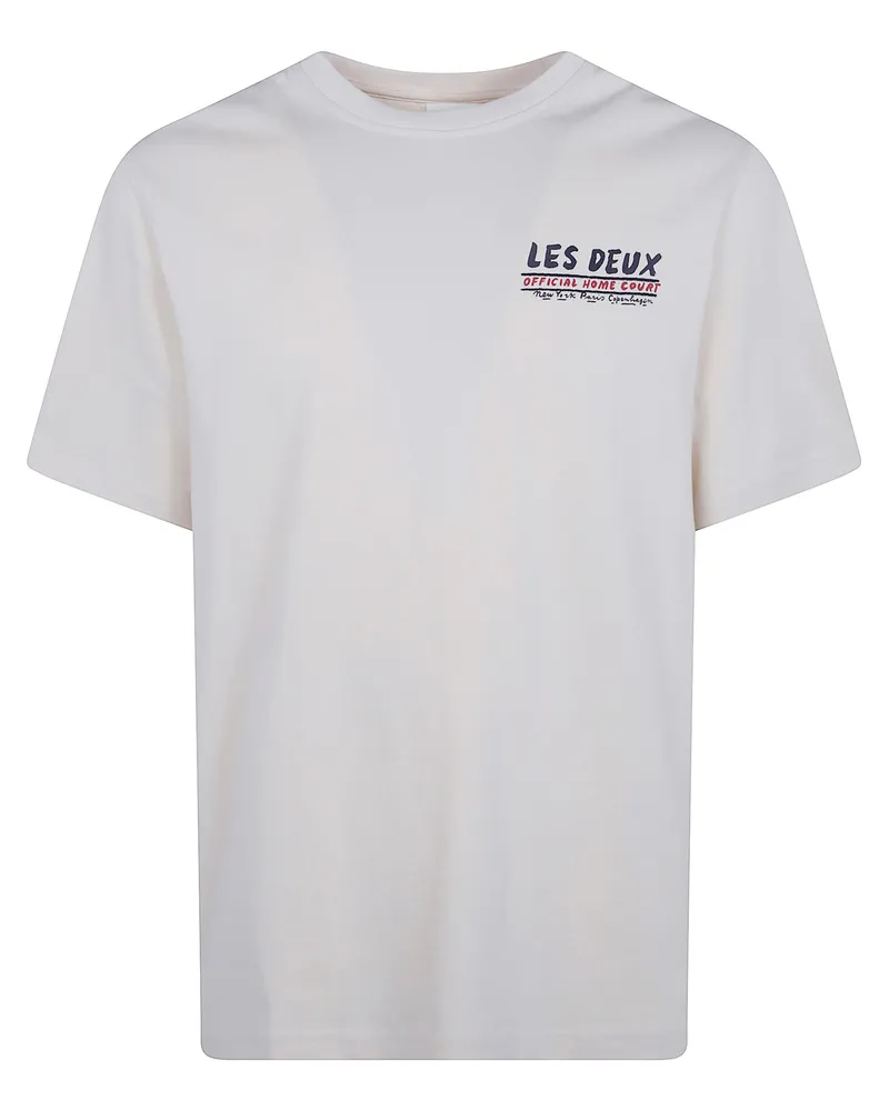 LES DEUX T-Shirt Main Feature "Record White