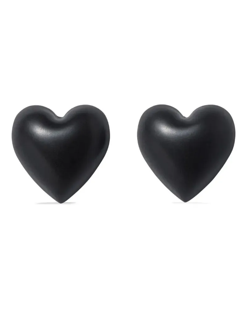 Roxanne Assoulin The Puffy Heart" Stud Earrings Black