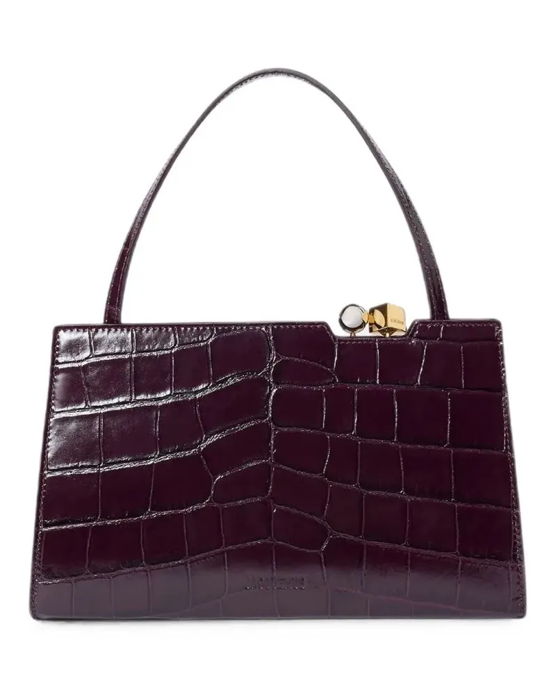Jacquemus Handbag Leather Dark Burgundy "Le Salon Red