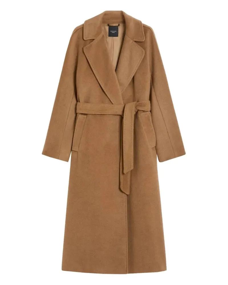 Max Mara Tempera" Double Breasted Coat Brown