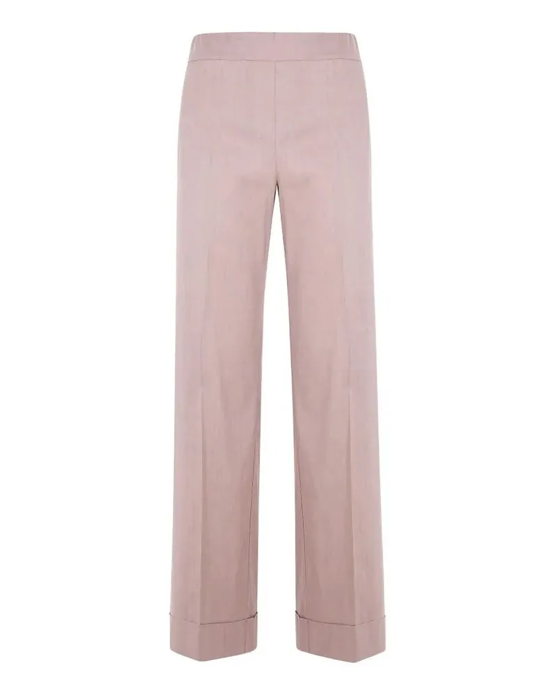 D.EXTERIOR D. EXTERIOR Changing Linen Straight Trousers Brown