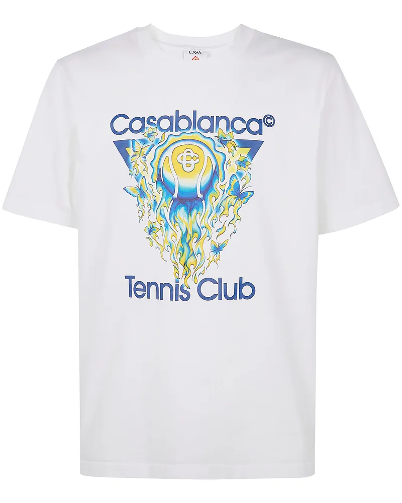 Casablanca Paris Tennis Club Icon Classic' T-Shirt White