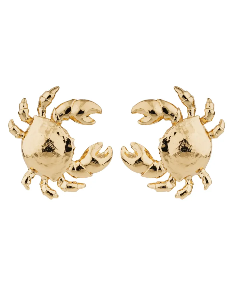 Gas Bijoux Earrings Gold Plated "Krabe Stud Metallic