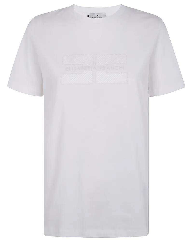 Elisabetta Franchi Classic T-Shirt By Elisabetta Franchi White