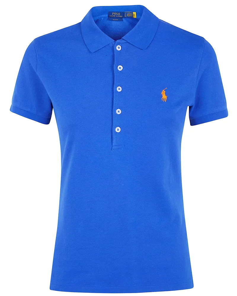 Ralph Lauren Julie" Short Sleeves Polo Shirt Blue