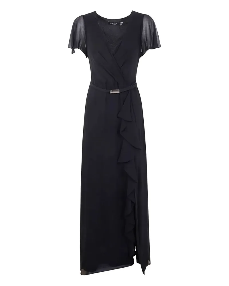 Ralph Lauren Farrysh Short Sleeve Gown Dreaa Black