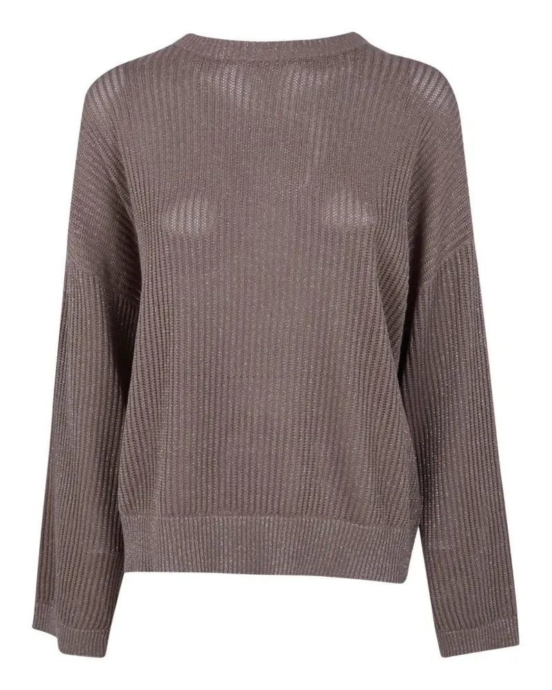 Brunello Cucinelli Round Neck Sweater Beige